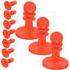 PACKOVE Cappello di Protezione Contro i Fulmini Cappuccio in Plastica Rosso 10 Pezzi per Palo Tenda da Campeggio per Pali Tenda e Teloni, Campeggio e Outdoor