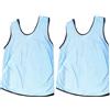 JECOMPRIS 2 Pezzi Pettorina da Allenamento per Calcio e Basket, Pettorine per Giovani, Poliestere Blu, Traspirante e Portatile, per Allenamento di Calcio e attività di Squadra All'aperto