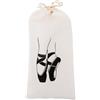 PAMINGONO Borsa per le punte Balletto 2 pezzi in tessuto con coulisse, per donne e ragazze, custodia per scarpe da balletto in viaggio