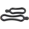vhbw 2X Elastico per luci e faretti per Bicicletta - Set di Fissaggio (1x Grande, 1x Piccolo), Nero