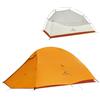 Naturehike Cloud Up Base - Tenda da campeggio impermeabile leggera per 2 persone per il campeggio, tenda da campeggio a doppio strato per due persone con impronta (Cloud Up Pro (arancione - poliestere