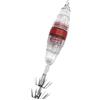 Drawup LED Squid Fishing Lure Light 10cm impermeabile ABS (rosso con ganci)
