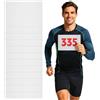 SOESFOUFU 50 Pezzi Pettorale da Gara, Numero Gara e Numero per Corsa Bianco, Resistente alle Intemperie, Riutilizzabile, per Runner e Atleti, Gare e Sport Leggeri