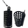 Qvorlth 10PCS Acciaio Inox Pesca Feeder Cage Round Square | Alimentatori in acciaio inox antiruggine, 10 misure, design a gabbia ad affondamento rapido per una consegna precisa