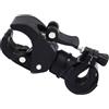 VOSAREA Creative Flashlight Rack per Bici con Rotazione a 360°, Supporto Leggero in ABS Nero per Torcia
