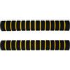 OKUMEYR Impugnature 2 in Kayak Pagaia Spugna Antiscivolo Pezzi | Giallo, Lunghezza 22cm, per Canottaggio, Set Doppio, Accessorio Compatto per Uso Nautico