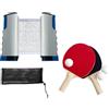 Mealoodiousmusea Set di pagaie da ping pong per allenamento da tavolo e viaggi, colore nero