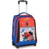 Seven Big Trolley Scuola Spiderman, Blu, 36 L, Doppio Scomparto, Spallacci a scomparsa, Doppio uso, Tasca frontale, Multifunzione, Scuola elementare, Bambino, Viaggi