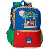 Enso - Jungle Club Zaino Scuola Adattabile a Carrello, multicolore, 25 x 32 x 12 cm, poliestere, 9.6 L