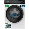Cecotec Lavatrice a Carica Frontale 6Kg Bolero DressCode 6160 Inverter. 1200RPM, 11 Programmi, Basso Consumo, Motore Inverter Plus, Steam Max, Drum Clean, Rapido 15', Display LED