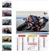 Calendario da parete illustrato personalizzabile Moto Mondiale 32 x 49,5 cm personalizzate o neutre