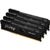 Kingston Technology FURY 64GB 3200MT/s DDR4 CL16 DIMM (Kit da 4) 1Gx8 Beast Blac