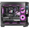 Mars Gaming MC3TCORELCDM computer case Mini Tower Nero