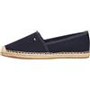 Tommy Hilfiger Donna Espadrillas Flag Canvas con Logo, Blu (Space Blue), 39