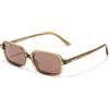 D.Franklin Occhiali da sole - Unisex - Con lenti protettive UV - Modello cuprum - Quadrati - Per uomo e donna - Sunglasses