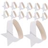 BESPORTBLE Supporto Colletto Camicia in Carta, 100 Pezzi Bianco per Camicie | Flessibile e Resistente, Mantiene la Forma del Collo, Aspetto Semplice, Taglia Regolabile