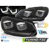 Tuning-Tec FARI ANTERIORI A LED CON LUCI DIURNE NERE SEQ per VW GOLF 6 08-12 -LPVWR5