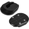 Nikou Piastra For Cavalletto Laterale Moto - Copertura For Allargamento Cavalletto Antiscivolo In Alluminio Cnc For Forza 300 18-19 Nera