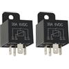 EMSea Relè automobilistico normalmente aperto a 4 pin, 6 V, 30 A, compatibile con Fendt AGCO, compatibile con auto d'epoca GUILERA