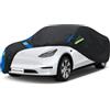 Avecrew, Copertura per auto esterna integrale su misura per Tesla Model 3 2017-2024, con porta di ricarica, rete di aerazione traspirante, impermeabile, per tutte le stagioni, per pioggia, neve, sole