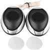 Tissting Mini Tweeter Auto Coppia 1000W Rotondo Adesivo, Altoparlante Portatile