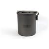 Origin Outdoors Titanium pentola/tazza da trekking con beccuccio e manico pieghevole titanium 750 ml,