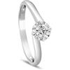 LUXURY MILANO Questo anello solitario in oro bianco 9 kt conquista con il suo diamante bianco lab grown da 0,20 ct, colore f-g e purezza vs. Il gambo valentino e la misura 13 esaltano la preziosità di un gioiello pensato per chi ama distinguersi con …