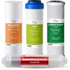 iSpring F4AK - Set di cartucce per filtri di ricambio per prefiltro e alcalini per sistemi RO ad osmosi inversa standard a 5 e 6 stadi