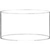 Viahsen Vaso per Fiori in Acrilico, Vaso per Composizioni Floreali in Acrilico, Accessorio Fotografico, Vasi Rotondi Trasparenti, Centrotavola, 25cmx25cmx10cm