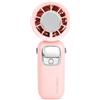 Vvikizy Ventilatore Portatile Portatile con Tecnologia di Raffreddamento Avanzata per Viaggi, Spiaggia, Casa, attività all'aperto. Design Leggero (Rosa)