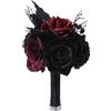 Kdjuope Fiori Artificiali Neri, in Stile Gotico, per Decorazioni Da Giardino, per Le Feste O per Halloween, Rosso