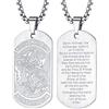 FaithHeart Collana San Michele Arcangelo Acciaio Inox 316L Uomo Gioielli Religiosi Cristiani Talismano di Protezione Soldati Militari