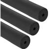 PATIKIL 3pz Tubo Schiuma Isolante 1/4 6mm ID x 6,6ft x 0,59 per Tubi Nero | per Impugnature Maniglie Hvac Unità Condizionatore d'Aria, Copertura Tubo Avvolgente, Barra Roll