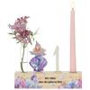 Romadedi Decorazione per compleanno a forma di sirena per 1° ragazza - compleanno per bambini, treno di compleanno, in legno, decorazione per feste