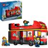 LEGO City Autobus Turistico Rosso a Due Piani, Giochi per Bambini e Bambine da 7