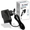 V-TAC Alimentatore 12V 18W 1,5A per Telecamere, Strisce LED, Modem - Trasformatore Plug&Play con Spina Corrente Casa per Schermi e Apparecchiature Elettroniche - Input AC 100-240V 50/60Hz
