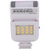 XUMIUZIY Luce Flash per Fotocamera, Angolo Regolabile di 90° per (WHITE)