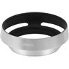 PATIKIL Paraluce 49mm Universale In Metallo Cavo Curvo Filettato Con Feritoie Per Fujifilm Per Nikon Per Pentax, Argento