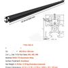 OEM Guida lineare, alluminio anodizzato, compatibile con stampanti 3D e macchine CNC, 4 pezzi da 1200 mm