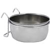 Nobby Ciotola per cani in acciaio inox, 600 ml, 12 cm, con morsetto