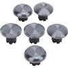 Yinhing Cappucci Joystick Intercambiabili con Levette in Metallo per Controller Pro con Design Testurizzato a 6 Cappucci Plug and Play (Argento)