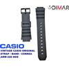 Casio ARW-320 Correa Orologio In Gomma Resina Nero NOS Vintage 2 Pezzi
