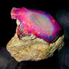 AK GEMS AND JEWELLERY Opale Nero Grezzo Naturale Etiopia Fire Opal Gemma 15 Ct 22x20 mm