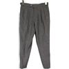 Suitsupply Brescia Pantaloni Eleganti Uomo Marroni in Lana Slim Zip UK 24