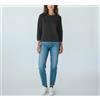 GANT Tailored Crew Neck Camicetta Donna x Piccole Melange 3/4Sleeve Zip Lati