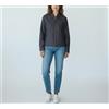 GANT Giacca In Denim GANT Donna Media Con Zip Completa Collo A Revers Non Foderata
