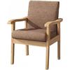 XINGJIAJI Sedia da pranzo, poltrona altezza seduta 45 cm, cuscino in cotone e lino sedia da scrivania for camera da letto, struttura semplice for sedia in legno massello/poltrona lounge for hotel ( Color : B )