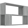 vidaXL Libreria Grigio Sonoma 100x24x63 cm in Legno Multistrato