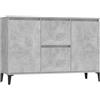 vidaXL Credenza Grigio Cemento 104x35x70 cm in Legno Multistrato