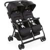 Chicco Passeggino Gemellare Chicco Ohlala Twin Black Night con Parapioggia